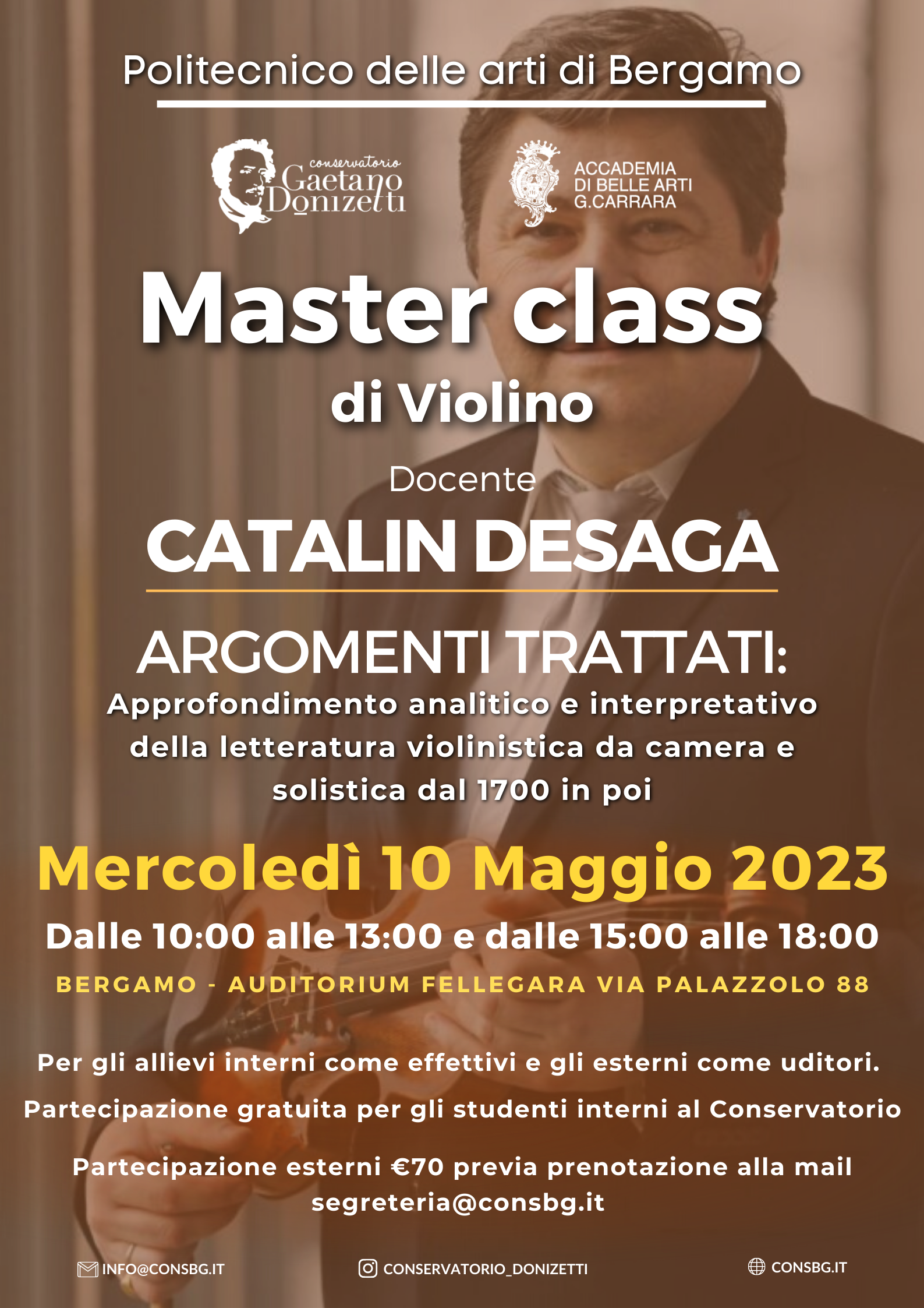 Master Class violino 10 maggio